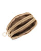 Immagine di NARDINI - Pochette multicolor effetto intreccio con tre scomparti e laccio al polso removibile
