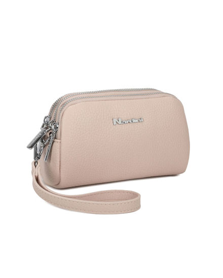 Immagine di NARDINI - Pochette nude con tre scomparti e laccio al polso removibile