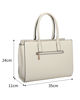 Immagine di RIFLE - Borsa due manici beige con tasca posteriore, tracolla removibile