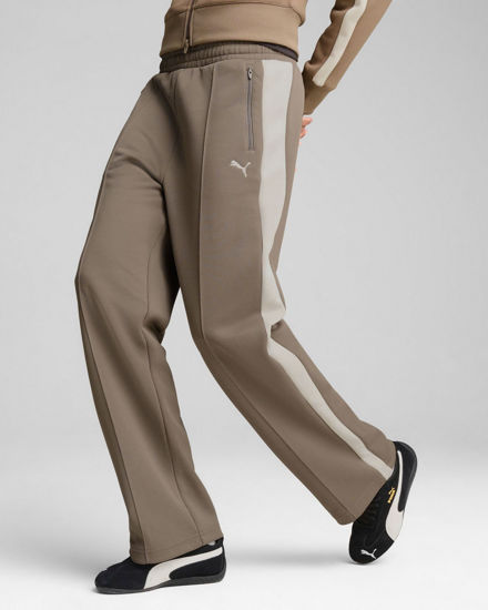 Immagine di PUMA - PANTALONE T7 ALWAYS ON TAUPE CON BANDA BEIGE - 629797-93