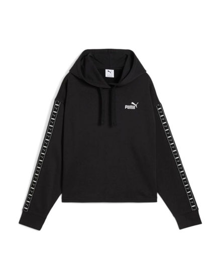 Immagine di PUMA - FELPA CON CAPPUCCIO TAPE COMFORT CROP NERA - 685011-01