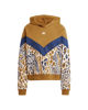 Immagine di ADIDAS - FELPA CON CAPPUCCIO FARM HOODIE OCRA/BLU - IV9738