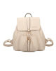 Immagine di ENRICO COVERI - Zaino beige con patta, coulisse e tasca frontale