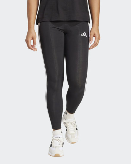 Immagine di ADIDAS - LEGGINGS 3S SJ LEG NERO CON BANDE BIANCHE - JE0072
