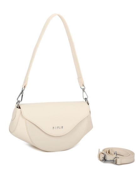 Immagine di RIFLE - Minibag beige con patta e tracolla removibile