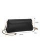 Immagine di RIFLE - Borsa baguette nera con patta