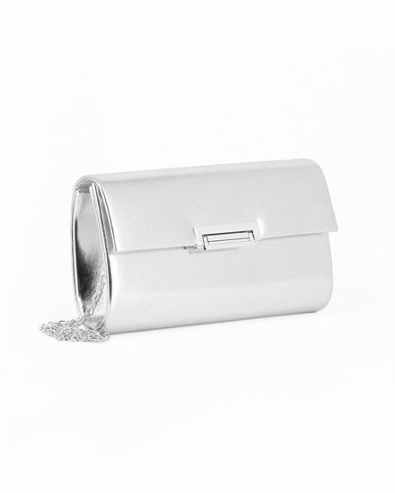 Immagine di MISS GLOBO - Pochette argento con patta