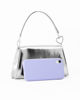 Immagine di MISS GLOBO - Pochette argento con patta effetto onda e dettaglio cuore in strass