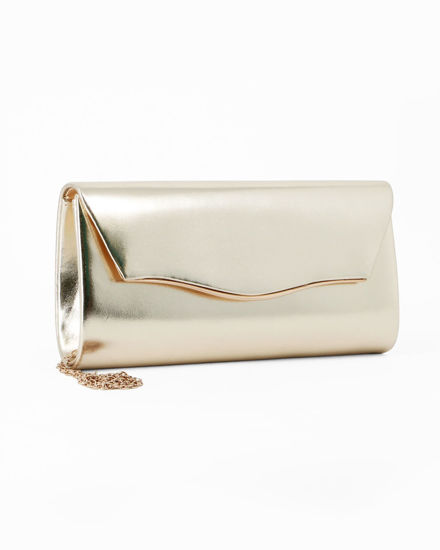 Immagine di MIS GLOBO - Pochette oro con patta effetto onda