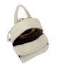 Immagine di RIFLE - Zaino beige con tasca frontale con strass sulla patta