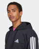 Immagine di ADIDAS - FELPA CON CAPPUCCIO 3S FT FZ HD DA UOMO NERA - JD1877