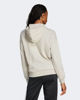 Immagine di ADIDAS - FELPA CON CAPPUCCIO LIN FT FZ HD BEIGE DA DONNA - JC8265