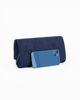 Immagine di MISS GLOBO - Pochette blu scuro scamosciata e dettaglio argento sulla patta