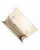 Immagine di MISS GLOBO - Pochette beige scamosciata e dettaglio oro sulla patta