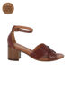 Immagine di ELLEN BLAKE - Sandalo rovere in VERA PELLE con fasce incrociate, tacco 5,5CM