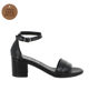 Immagine di ELLEN BLAKE - Sandalo nero in VERA PELLE con cinturino alla caviglia, tacco 5,5CM