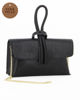 Immagine di DIVAS - Borsa bracciale nera con catena oro VERA PELLE, MADE IN ITALY