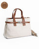 Immagine di DIVAS - Borsa due manici beige in VERA PELLE - MADE IN ITALY
