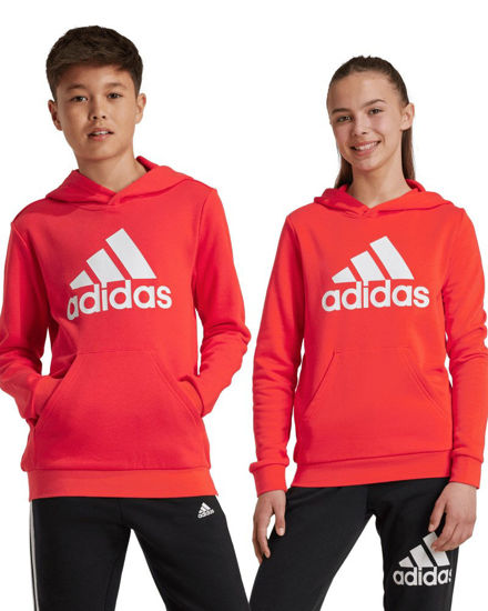Immagine di ADIDAS - FELPA CON CAPPUCCIO BL HOODIE JUNIOR ROSSA E BIANCA - IX9531