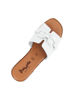 Immagine di LA MOVIDA - Ciabatta bianco in VERA PELLE con morsetto, tacco 5CM - MADE IN ITALY