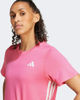 Immagine di ADIDAS - T-SHIRT 3S CREW TEE ROSA DA DONNA - JH1395