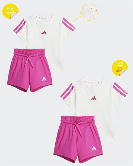 Immagine di SET SHORT+T-SH.MM T-SET 160 WHITE-FUXIA