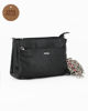 Immagine di NARDINI - Borsa nera due scomparti zip e tasca frontale con zip VERA PELLE - MADE IN ITALY