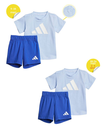 Immagine di SET SHORT+T-SH.MM BL T-SET 160 AZUR-NAVY