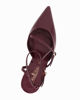 Immagine di MISS GLOBO - Décolleté borgogna in vernice con sottopiede in memory foam e cinturini incrociati, tacco 7,5CM
