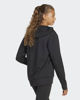 Immagine di ADIDAS - FELPA NERO E ARGENTO CON CAPPUCCIO GLAM HD JUNIOR - JC7505