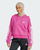 Immagine di ADIDAS - FELPA CON CAPPUCCIO FUXIA 3S FT QZ HD DA DONNA - JN1953
