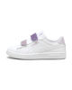 Immagine di PUMA - SNEAKER JUNIOR SMASH 3.0  BIANCA E LILLA CON GLITTER, NUMERATA 28/35 - 395609-06