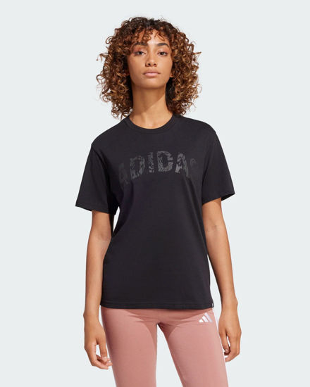 Immagine di ADIDAS - T-SHIRT NERA CAMOUFLAGE WV TEE DA DONNA -  JJ4105