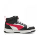 Immagine di PUMA -SNEAKERS ALTA JUNIOR REBOUND V6, NERA E ROSSA,  NUMERATA 28/35 - 393832-16