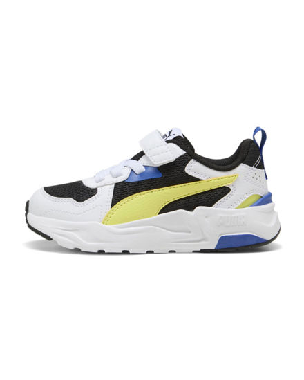 Immagine di PUMA - SNEAKERS JUNIOR  TRINITY LITE AC+ PS, BIANCA, NERA, GIALLA E BLU, NUMERATA 28/35 - 391480-14