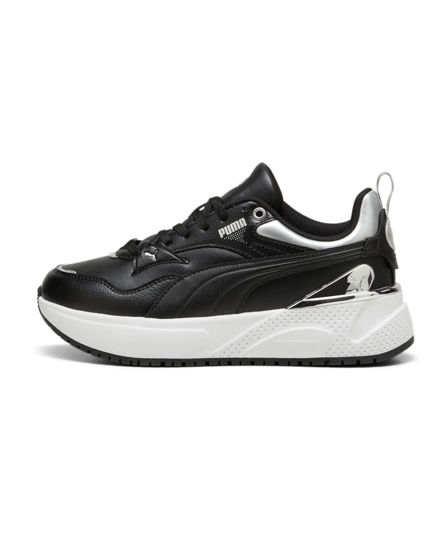 Immagine di PUMA - SNEAKERS DONNA R78 DISRUPT METALLIC DREAM, NERA, BIANCA E GRIGIO METALLIZZATO - 397803-02