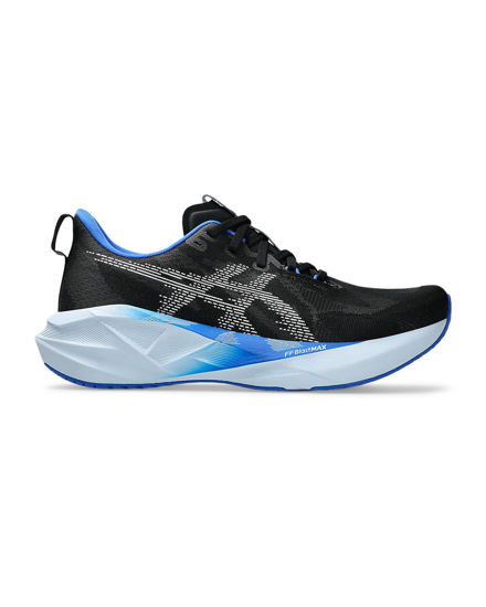 Immagine di ASICS - SNEAKERS DA UOMO NOVABLAST 5 NERA ,BIANCA , GRIGIA E BLU 1011B974-001