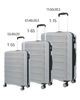 Immagine di AMERICAN TOURISTER - TROLLEY ARGENTO 4 RUOTE IN ABS CON COMBINAZIONE TSA