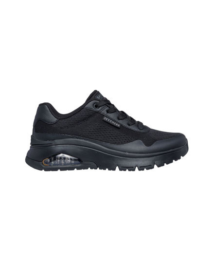 Immagine di SKECHERS - UNO FLEX - SPRING ON AIR - Sneakers nera con ammortizzazione ad aria visibile