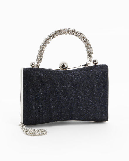 Immagine di CLUTCH TUTTA STRASS SCLOCCO E MANICHETTO