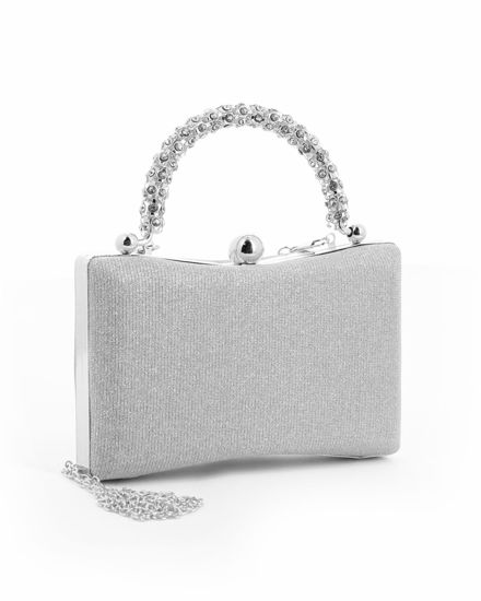 Immagine di CLUTCH TUTTA STRASS SCLOCCO E MANICHETTO