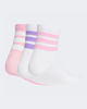Immagine di ADIDAS - CALZE LK RIB 3PP QUARTER BIANCA/LILLA E ROSA - JG3693