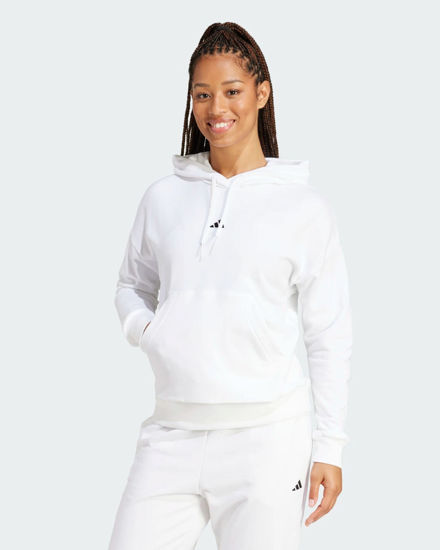 Immagine di ADIDAS - FELPA CON CAPPUCCIO BIANCA SL FT HD - JD7990