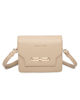 Immagine di ENRICO COVERI - Minibag taupe con patta e chiusura a girello, tracolla removibile