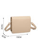 Immagine di ENRICO COVERI - Minibag taupe con patta e chiusura a girello, tracolla removibile