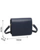 Immagine di ENRICO COVERI - Minibag blu con patta e chiusura a girello, tracolla removibile