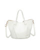Immagine di ENRICO COVERI - Borsa due manici beige con pochette interna estraibile, tracolla removibile