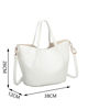 Immagine di ENRICO COVERI - Borsa due manici beige con pochette interna estraibile, tracolla removibile