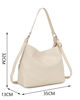 Immagine di ENRICO COVERI - Borsa sacca beige con tre tasche frontali, tracolla removibile