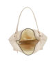 Immagine di ENRICO COVERI - Borsa sacca beige con tre tasche frontali, tracolla removibile